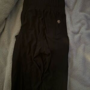 honey cut black dance joggers